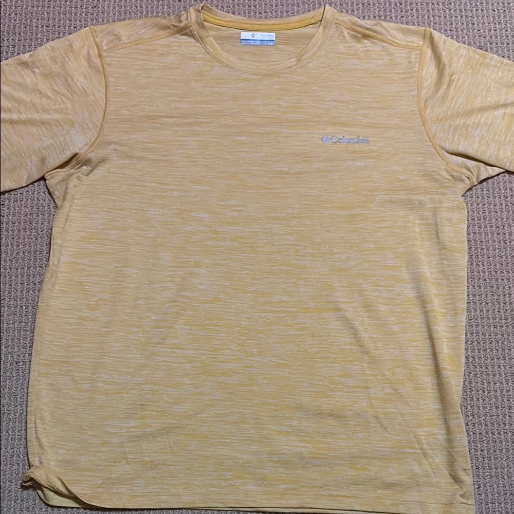 Columbia Yellow Short Sleeve Tee